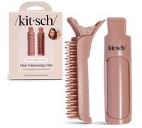 Kitsch Volumizing Hair Clips For Styling for Women - Hair Rollers for Women & Volumed Curls, Volumizing Hair Products, Hair Roller Clips for Effortless and Frizz-Free Curls That Last - 2pc Terracotta