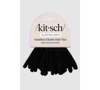 Kitsch Women's Nylon Hair Elastics 20pc Set - Black Kitsch Black