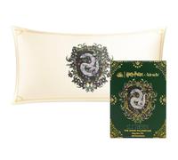 Kitsch x Harry Potter Slytherin Satin Pillowcase with Zipper for Hair & Skin - Double-Sided, Softer Than Silk, Wrinkle-Free, Machine Washable, Frizz Control, Breakout Prevention - King Size (19x36)