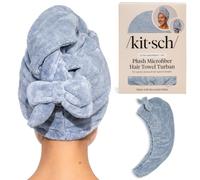 Kitsch XL Microfiber Hair Towel Wrap for Women - Coastal Blue