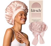 Kitsch XL Satin Bonnet for Sleeping, Softer than Silk Hair Cap for Women, Secure Fit, Adjustable Night Cap for Curly and Textured Hair, Prevents Breakage, Tangles and Thinning