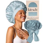 Kitsch XL Satin Bonnet for Sleeping, Softer Than Silk - Haze Blue