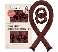 Kitsch XL Satin Heatless Curler Set - Chocolate