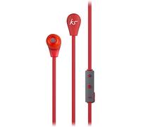 KitSound Bounce Bluetooth Wireless In-Ear Headphone with Call-Handling Function and Microphone, Red