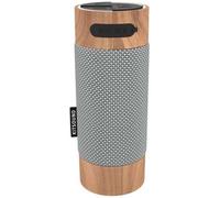 KitSound Diggit Outdoor, Water Resistant, Bluetooth Speaker,Silver Wood