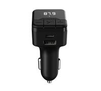 Kitsound MYFM3 Bluetooth 5.0 FM Transmitter - Black