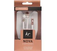 KitSound Nova In-Ear Headphones With Microphone 3.5Mm Jack Headset Rose Gold