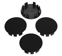 KitsPro 2.4Inch 62MM Wheel centre Caps, Pack of 4 (Matte Black, Outer 62MM, Inner 56MM)