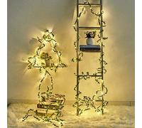 Kitstar 100LEDs USB Plug in Warm White Tiny Leaf Green Garland Fairy Light for Wedding Party Christmas Holiday New Year Garden Décor 33ft, Indoor