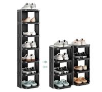 Kitstorack Shoe Rack, 7-Tier Shoe Storage Tall and Narrow Shoe Racks for Closet DIY Free Standing Shoe Organiser, Space Saving for Small Spaces, Entryway, Hallway