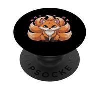 Kitsune Fox Nine-Tailed Japanese Mythology Anime PopSockets Adhesive PopGrip