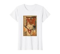 Kitsune Fox Selfie at Fushimi Inari Cute Sumi-e Japanese Art Value Graphic T-Shirt