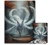 Kitsune Japanese Fox Puzzles for 1000 Piece Jigsaw Puzzles for Adults Colorful Home DecorInteractive Family Game 1000 PCS(75x50cm)