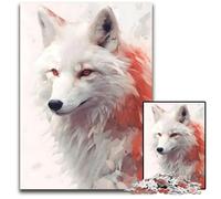 Kitsune Japanese White FoxJigsaw Puzzles for Adults 1000 Difficult Puzzles for Adults for MotherS Day Birthdays Christmas 1000 PCS(38x26cm)