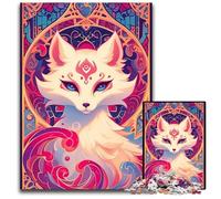 Kitsune Magic CardJigsaw Puzzles 1000 Pieces for Adults paper Jigsaw Puzzles for Adults Perfect for Family Fun on Christmas Thanksgiving BirthdaysEaster 1000 PCS(38x26cm)