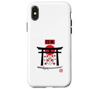 Kitsune Mask Japan Maple Leaf Torii Gate Spirit Case for iPhone X/XS