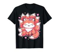 Kitsune Nine Tail Fox Kawaii Japanese Anime Lover Good Omen T-Shirt