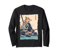 Kitsune Samurai Warrior Japan Myth Fox Spirit Long Sleeve T-Shirt