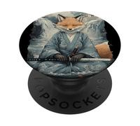 Kitsune Samurai Warrior Japan Myth Fox Spirit PopSockets Adhesive PopGrip
