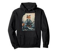 Kitsune Samurai Warrior Japan Myth Fox Spirit Pullover Hoodie