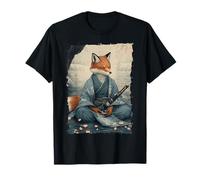 Kitsune Samurai Warrior Japan Myth Fox Spirit T-Shirt