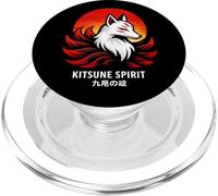 Kitsune Spirit - Japanese Fox Mask Sunset PopSockets PopGrip for MagSafe