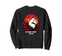 Kitsune Spirit - Japanese Fox Mask Sunset Sweatshirt