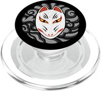Kitsune The Japanese Tatoo Style Nine Tailed Fox Mask PopSockets PopGrip for MagSafe