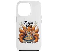 Kitsune Udon Japanese Nine Tailed Fox Eating Ramen Noodles Case for iPhone 13 Pro