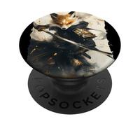 Kitsune Zen Samurai Warrior Japan Myth Fox Spirit PopSockets Adhesive PopGrip