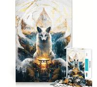 Kitsune's Realm of Enlightenment Adult Jigsaw Puzzles1000 Pieces DIY Play Perfect Connection Pattern Assemble Art Display (50x75cm)