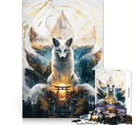 Kitsune's Realm of Enlightenment Jigsaw 1000 Pieces for Adults Calm Daily True Detail Joyful Challenge Perfect Art (38x26cm)