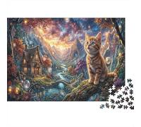 Kitten 1000 Piece Puzzle Galaxy Valley for Relaxation First-Time Jigsaw Users Memory Improvement Small Gift Idea 52x38cm/1000pcs