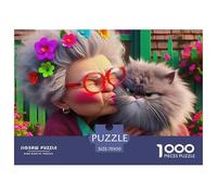 Kitten 1000 Pieces Portable Jigsaw Puzzle Animal Age 3+ Cool Collage Effect, Fun Details, Educational, Challenging 70x50cm/1000pcs