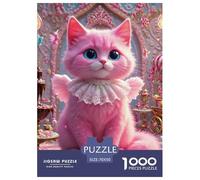 Kitten 1000 Pieces Portable Jigsaw Puzzle Animal Age 3+ Cool Collage Effect, Fun Details, Educational, Challenging Puzzle Games 70x50cm/1000pcs