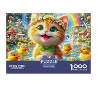Kitten 1000 Pieces Premium Jigsaw Animal Age 14+ for Adults Cool Collage Effect, Home Decoration, Educational, Challenging 70x50cm/1000pcs