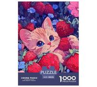 Kitten 1000 Pieces Premium Jigsaw Animal Age 3+ Cool Collage Effect, Home Decoration, Educational, Challenging Puzzle Games 38x26cm/1000pcs