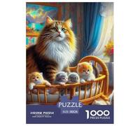 Kitten 1000 Pieces Premium Jigsaw Animal for Adults Cool Collage Effect, Fun Details, Educational, Challenging Puzzle Games 38x26cm/1000pcs