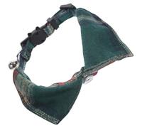 Kitten Adjustable Cat Collar with Bell and Check Pattern Cloth