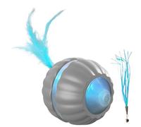 Kitten Ball - Rechargeable Motion Pet Toy for Feline, Intelligent Spin Device with Fun Feature, Plaything for Training, Activity, Stimulation and Entertainment, 2.95x2.95x1.97 Inches