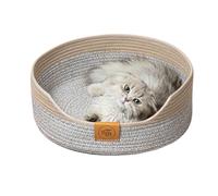 Kitten Bed For Indoor Cats, Warm Cotton Rope Cat Bed, Dog Calming Bed, Washable Pet Bed, Cat Scratcher Bed, Donut Cat Bed, Soft Pet Bed For Small Dogs, Indoor Kitten Bed, Cat Sleeping Bed