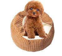 Kitten Bed - Pet Round Warm Cave with Blanket | Indoor Warm Sleeping Nest - for Winter Bedroom Living Room Balcony Dogs Cats Bunnies Small Animals