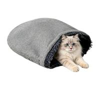 Kitten Bed Plush Washable Foldable Portable Self Warming | Dog Nest Bed Sleeping Sack for Home Office Apartment Living Room Bedroom Bedside Desk Travel Winter Fall