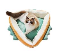 Kitten Beds for Indoor Kittens | Soft Triangular Shape Cat Bed | Small Dog Mat, Funny Cat Cushion, Pet Calming Bed, Washable Pet Crate Mat for Small Pets Cats