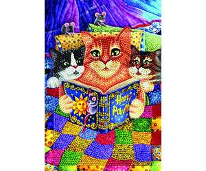Kitten Bedtime, Crystal Art Notebook