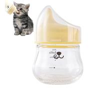 Kitten bottle, anti-swallowing with teat, milk dispenser for small dogs, for cats, squirrels, chinchilla, hamsters, water and formula for home and on the go