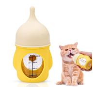 Kitten Bottle Feeding Kit for Nursing, Silicone Nipple Puppy Bottle, 80ml