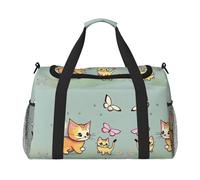Kitten Butterfly It is a hand-held crossbody travel bag with large capacity and multi-functions, a must-have for outdoor travel