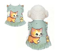 Kitten Butterfly M Pet Apparel for Small Dogs-Cute Summer Outfit for Puppy, Soft Breathable Pet Clothes for Cat