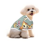Kitten Butterfly Print Pure Cotton Pet T-Shirt, Dogs & Cats Comfy Tee Vest, for Small Medium Summer Winter Clothes